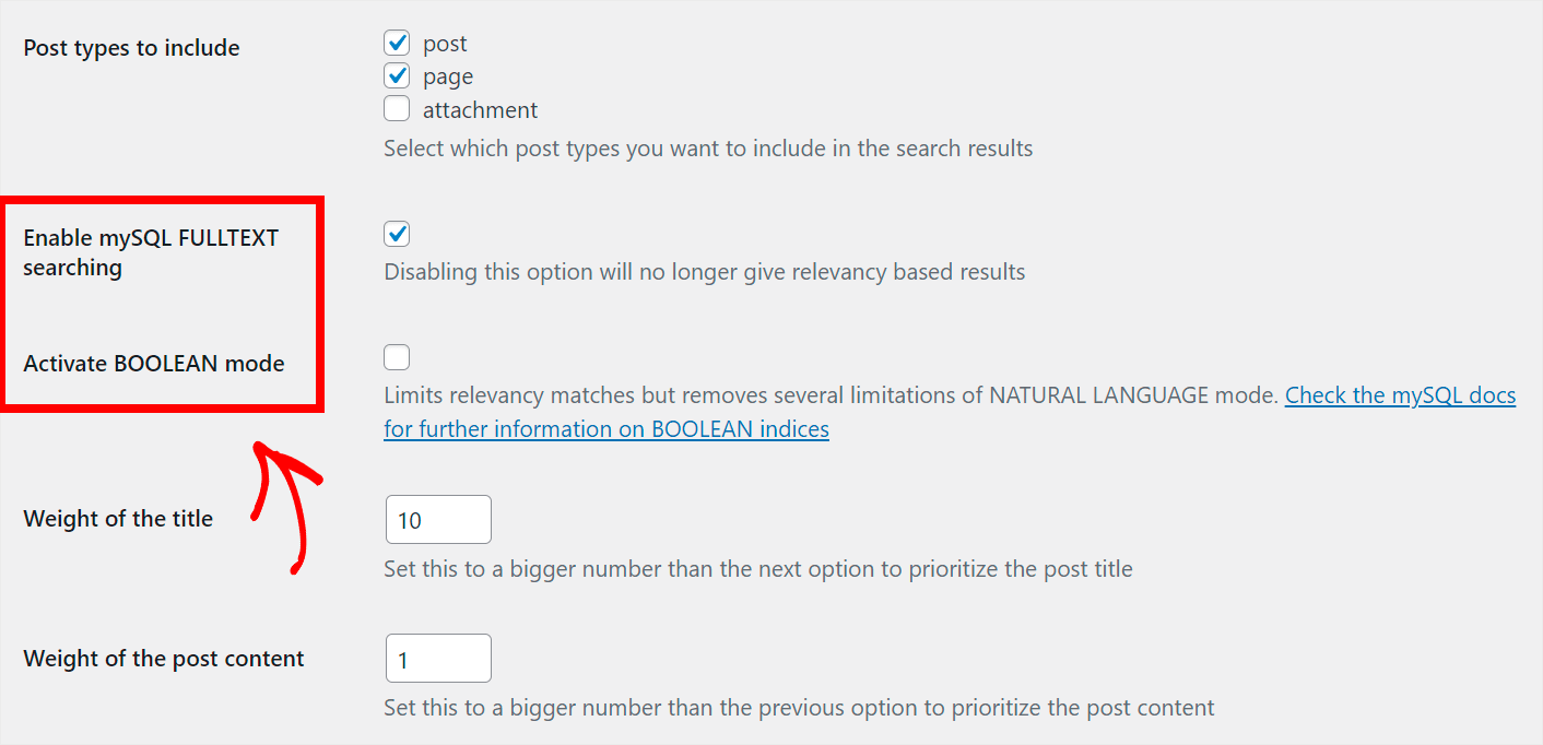 Better Search features