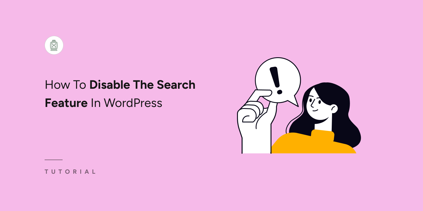 How to Disable Search Feature in WordPress - thumbnail