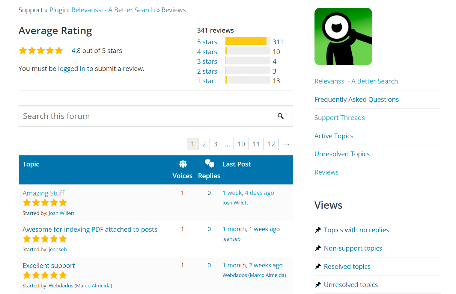 Relevanssi rating - SearchWP Relevanssi rating