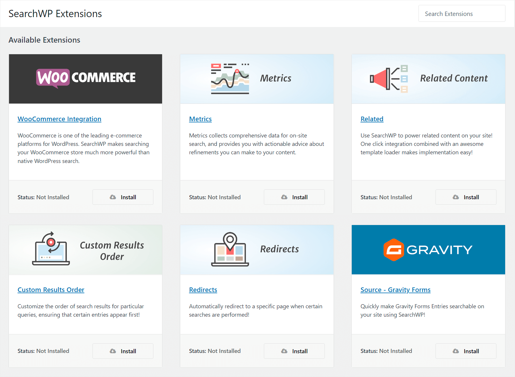 SearchWP extensions
