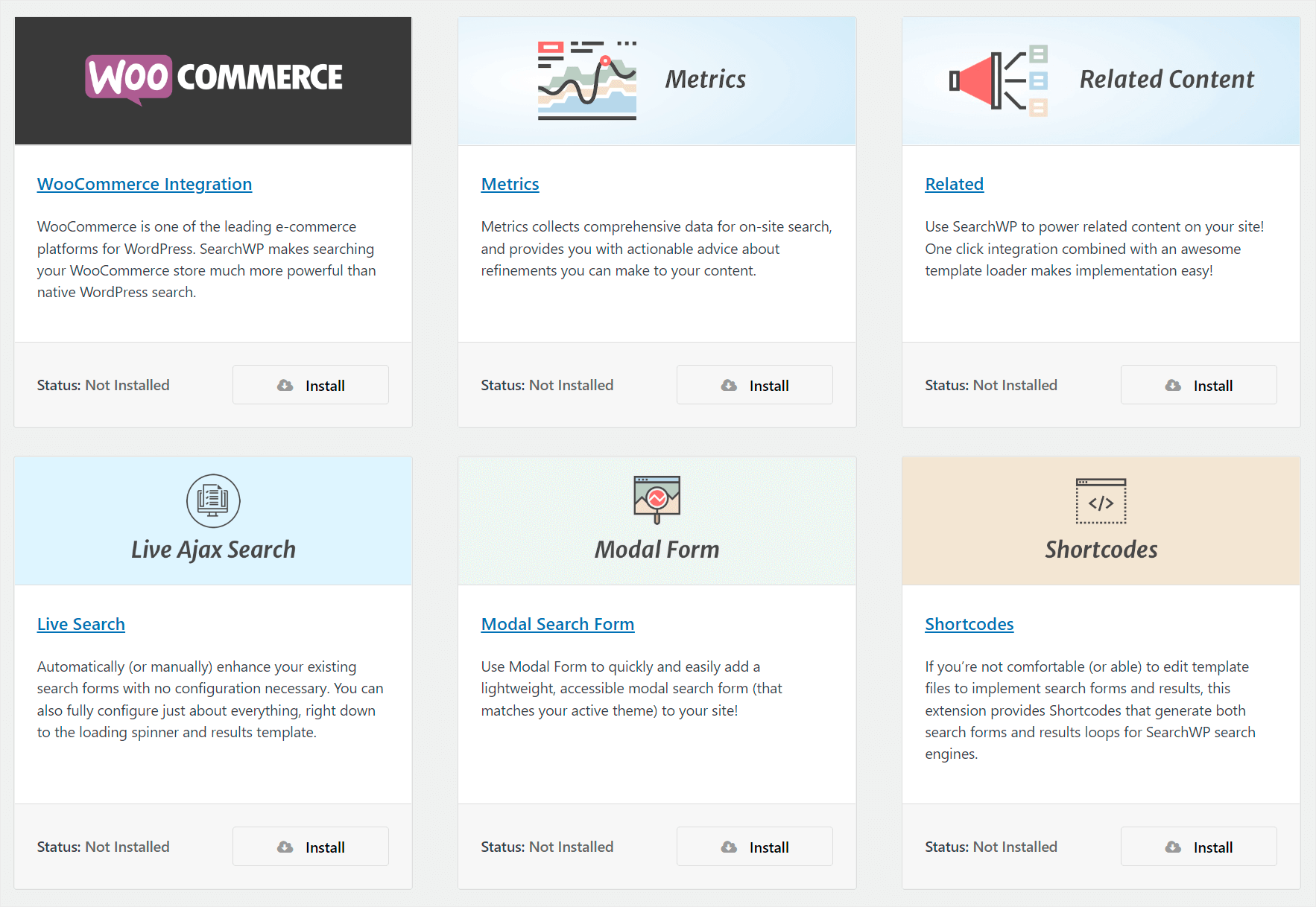 SearchWP extensions