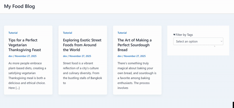 Tags filter preview - SearchWP Tags filter preview