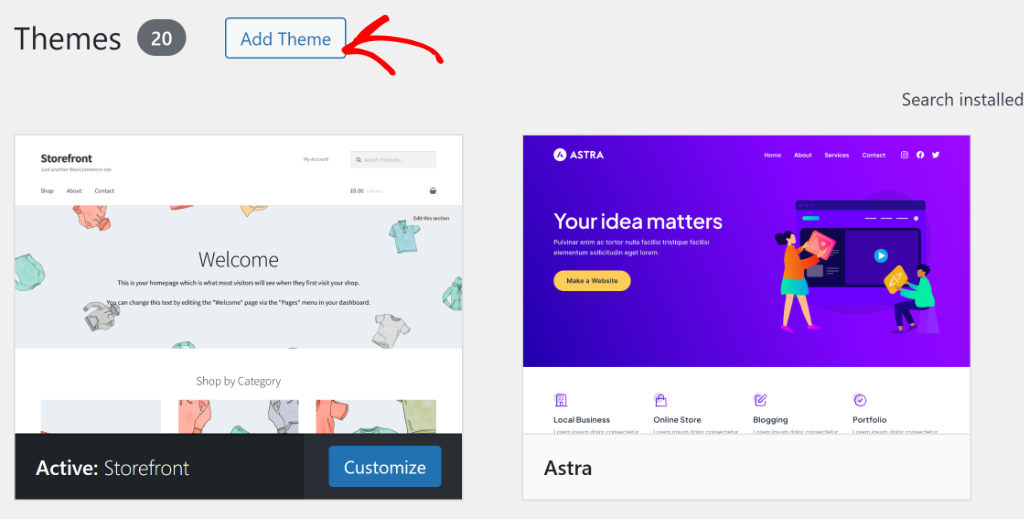 Add a new theme