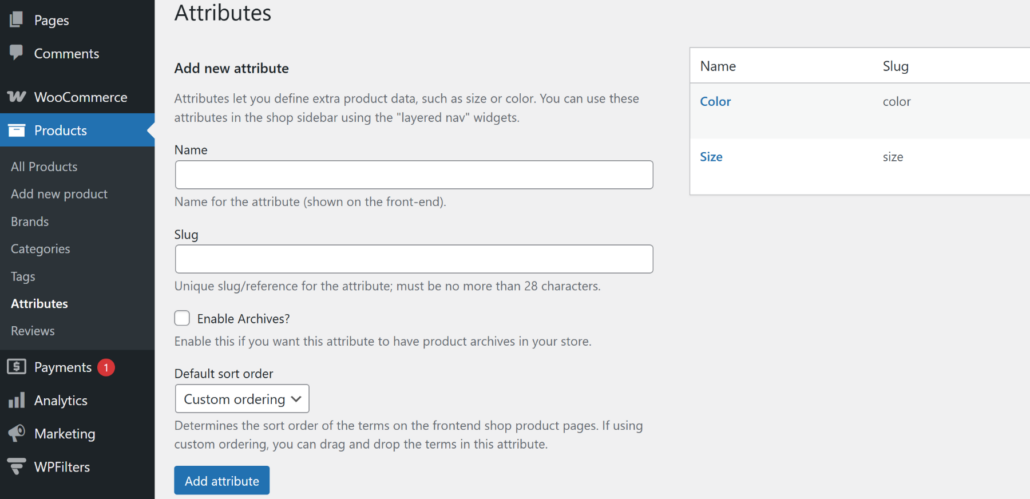 Add product attributes - SearchWP Add product attributes