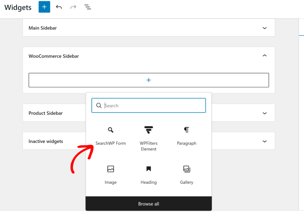 Aggiungi moduli SearchWP alla barra laterale di WooCommerce - SearchWP Aggiungi moduli SearchWP alla barra laterale di WooCommerce