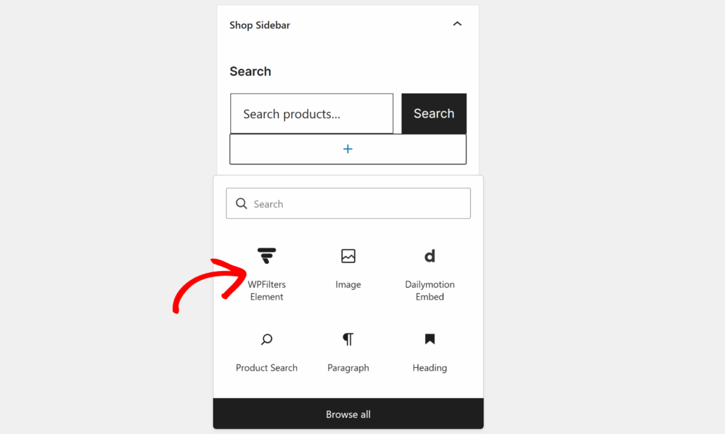 Add WPFilters element to shop sidebar - SearchWP Add WPFilters element to shop sidebar