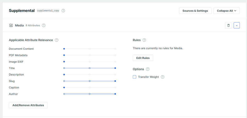 Adjust media weights - SearchWP Adjust media weights