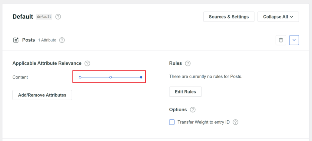 Change content relevance weight - SearchWP Change content relevance weight