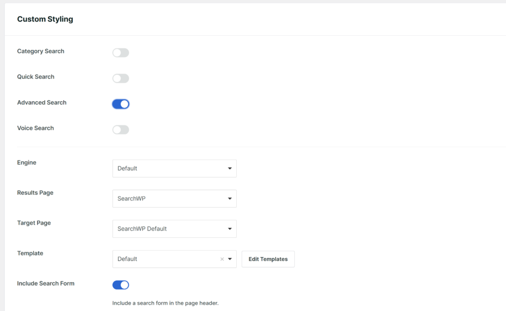 Cambiar el estilo personalizado del formulario de búsqueda - SearchWP Cambiar el estilo personalizado del formulario de búsqueda