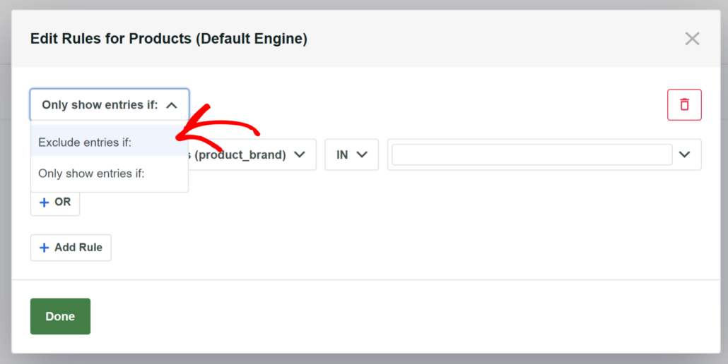 Choose exclude from option - SearchWP Choose exclude from option