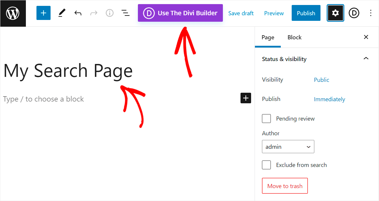click Edit with Divi Editor