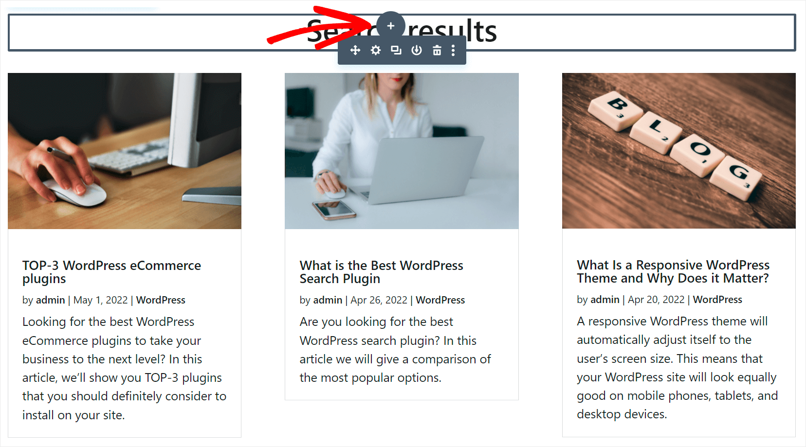 click Plus to add a new module
