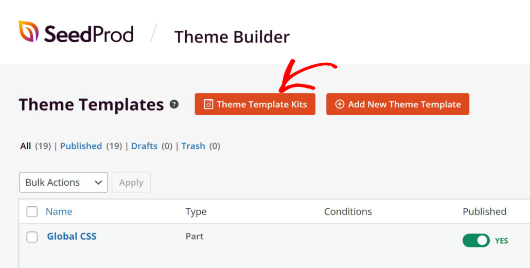 Click theme template kits
