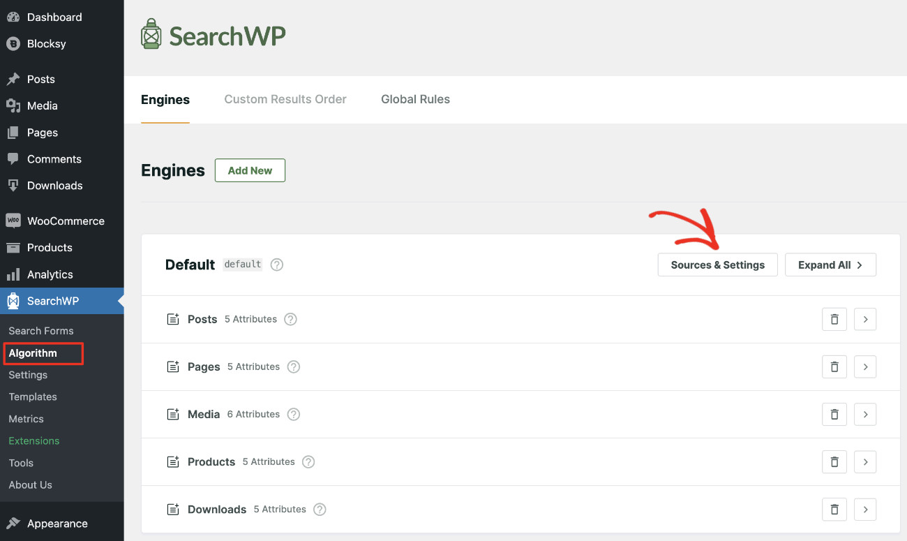 configuring-engine-source - SearchWP Configuring engine source in SearchWP