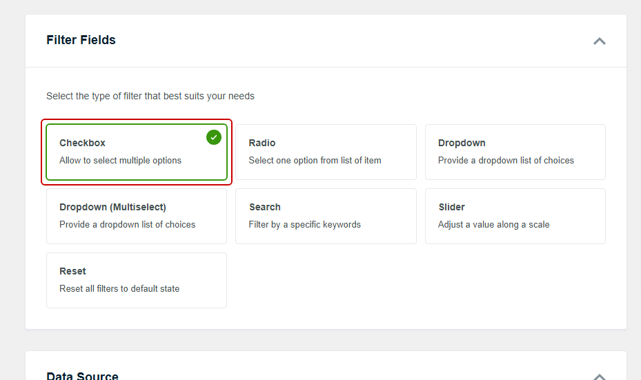 create category filter for WordPress Query Loop block