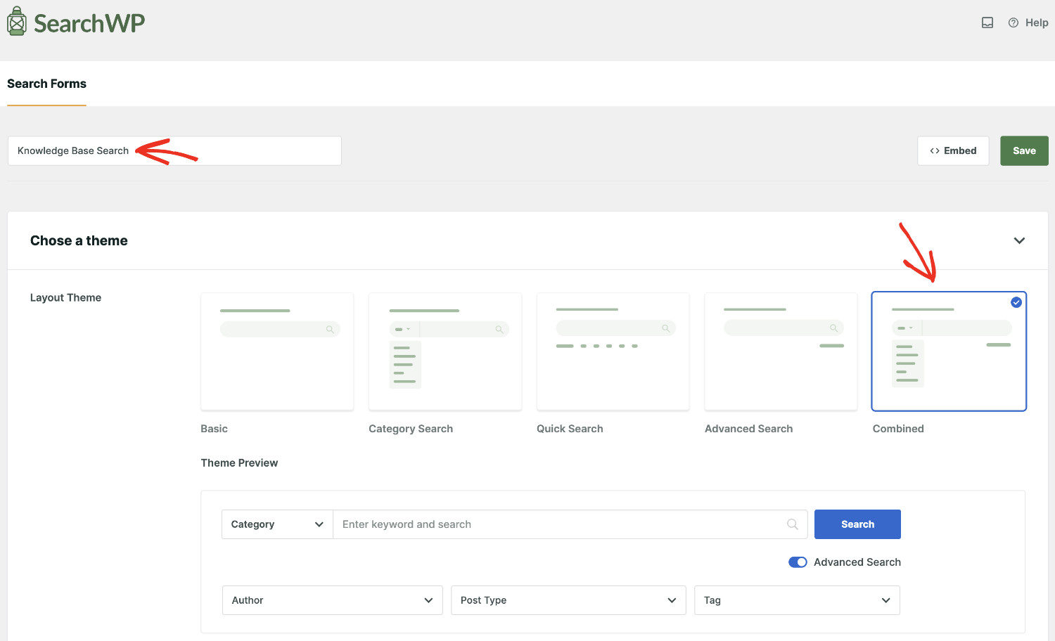 How To Make The Knowledge Base Searchable In WordPress: Creating a search form step 3