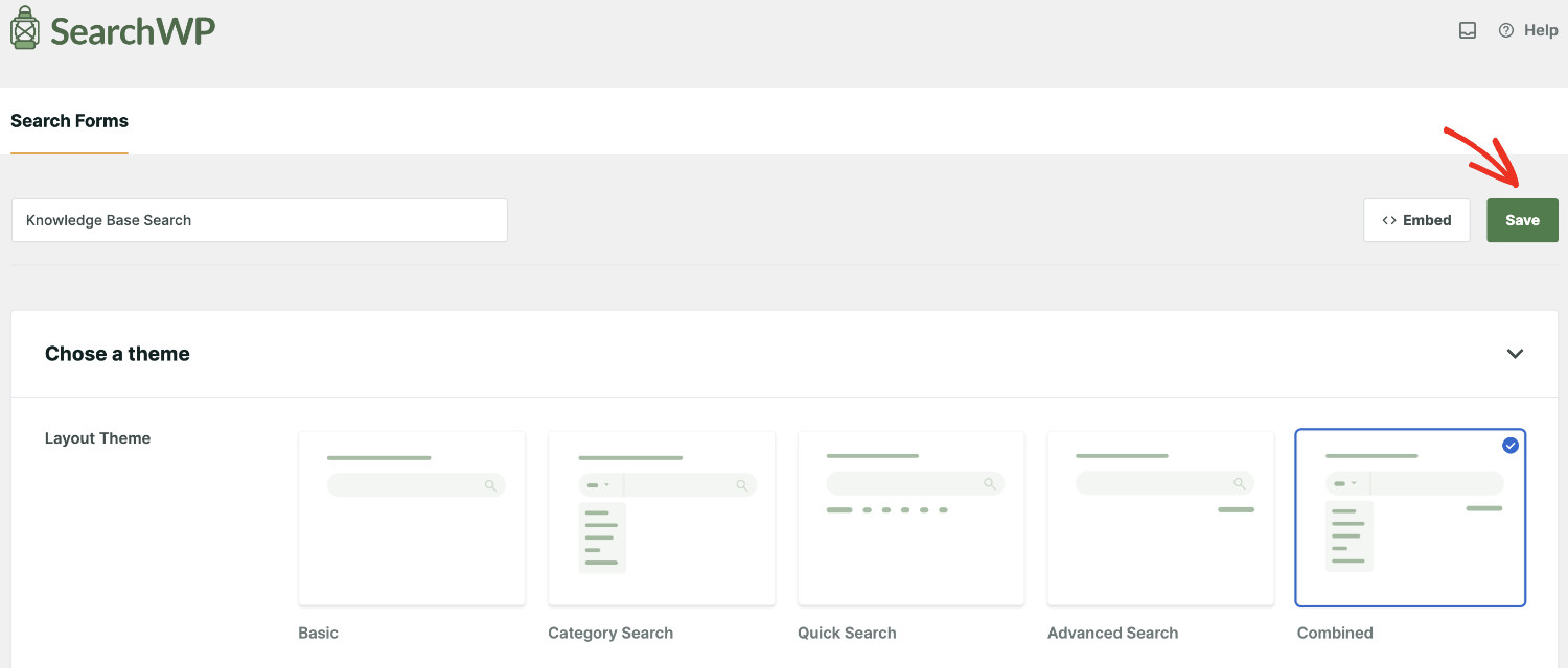 How To Make The Knowledge Base Searchable In WordPress: Creating a search form step 5