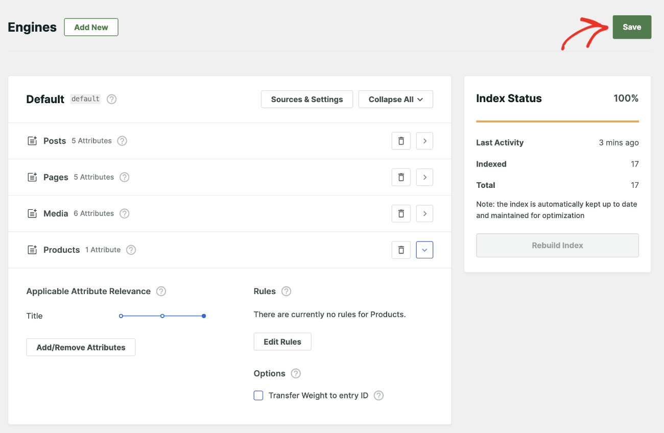 How to Restrict WooCommerce Product Search to Title Only: Configuring Engine Step 5