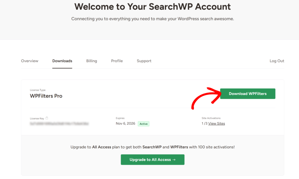 Download WPFilters plugin zip files