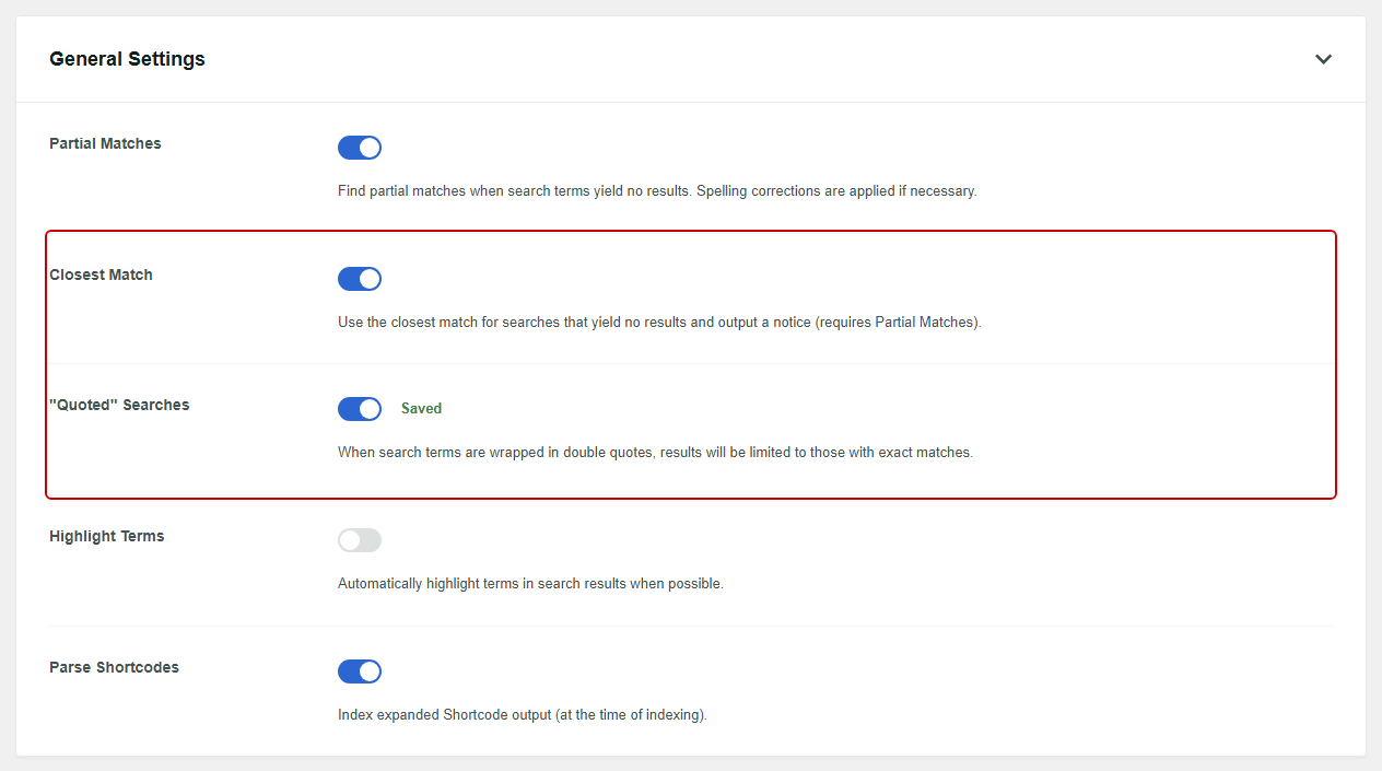 Enable exact phrase search in WordPress with SearchWP