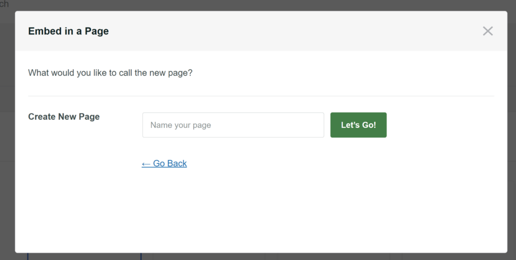 Enter name for new page