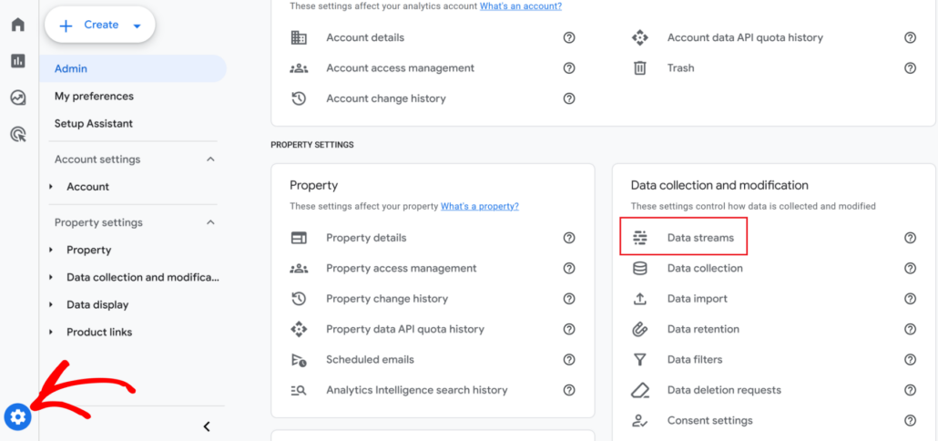 Go to data streams options - SearchWP Go to data streams options