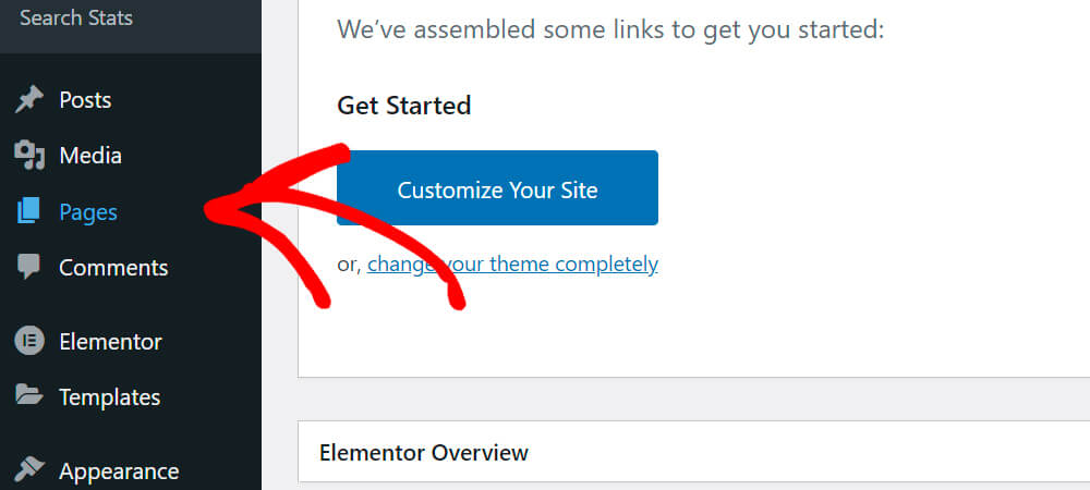 go to pages - SearchWP How to Exclude Pages from Site Search Results in WordPress: Exclude Specific Page Step 1