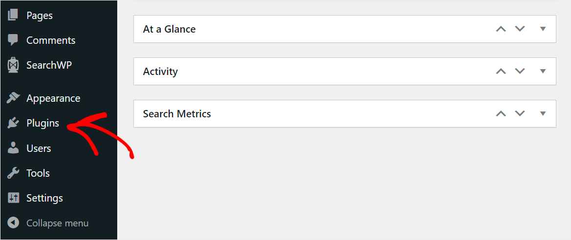 go to the Plugins tab
