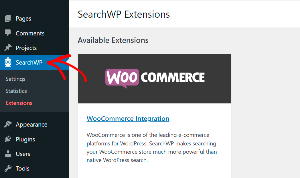go to your SearchWP settings