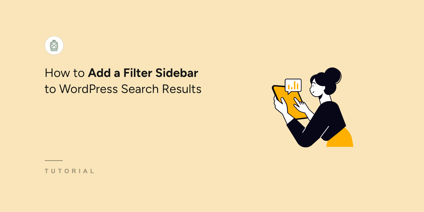 How to add a Filter sidebar to WordPress search results