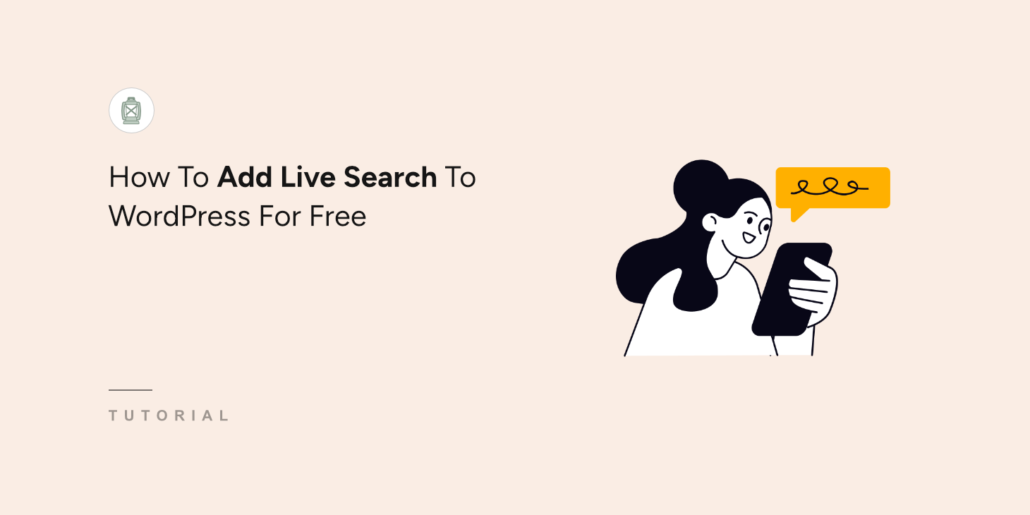 How to add a live search to WordPress for free