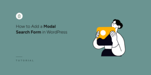 How to add a Modal Search form in WordPress