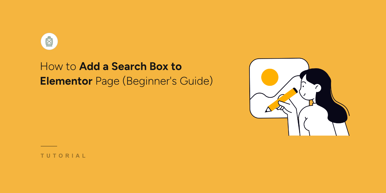 How to add a search box in Elementor page