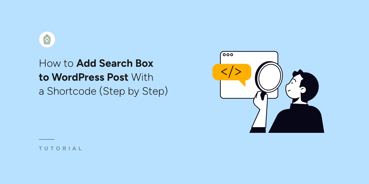How to add a search box using shortcode