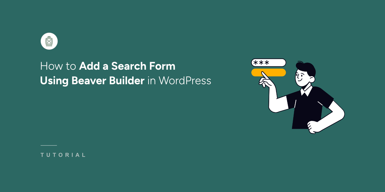 How to add a search form using Beaver Builder in WordPress