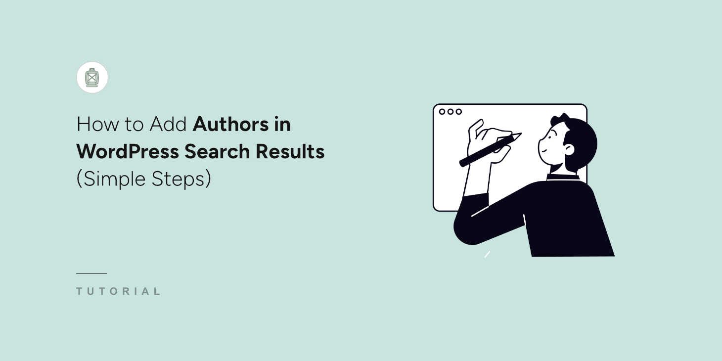 How to add authors in WordPress search results