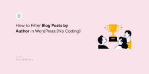 How to filter blog posts by author in WordPress