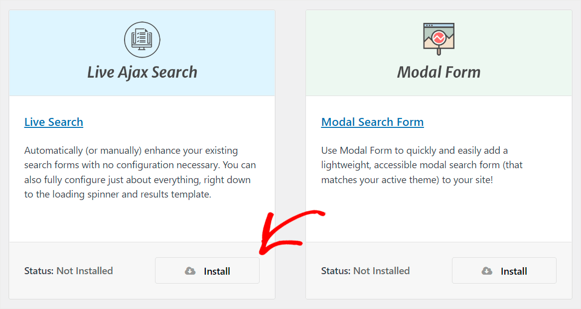 install the Live Ajax extension