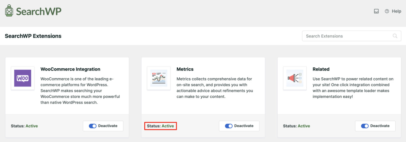 installing-metrics-extension - SearchWP installing and activating the Metrics extension to Find The Most Searched Product