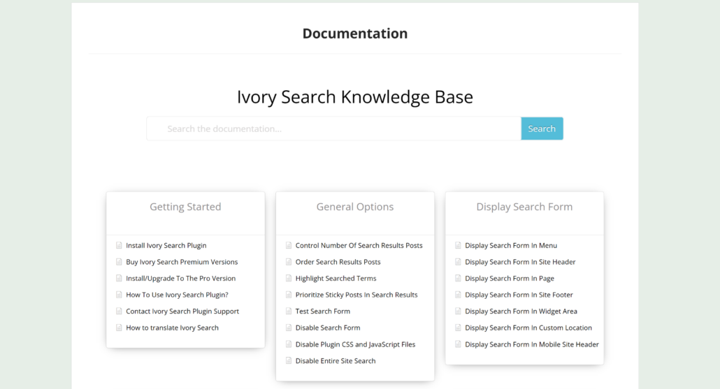 Ivory Search documents - SearchWP Ivory Search documents