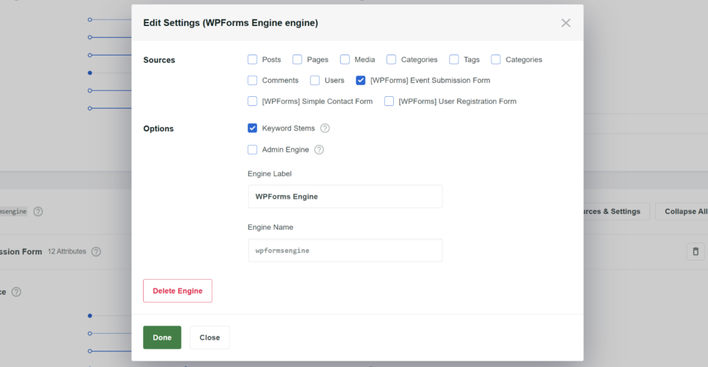 Only select WPForms forms