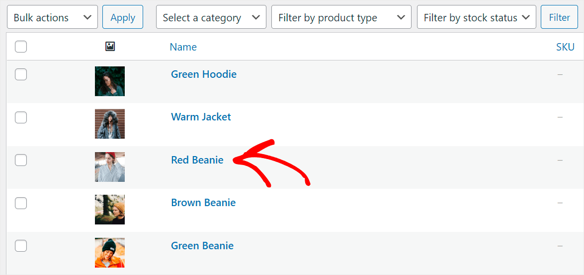 open a product