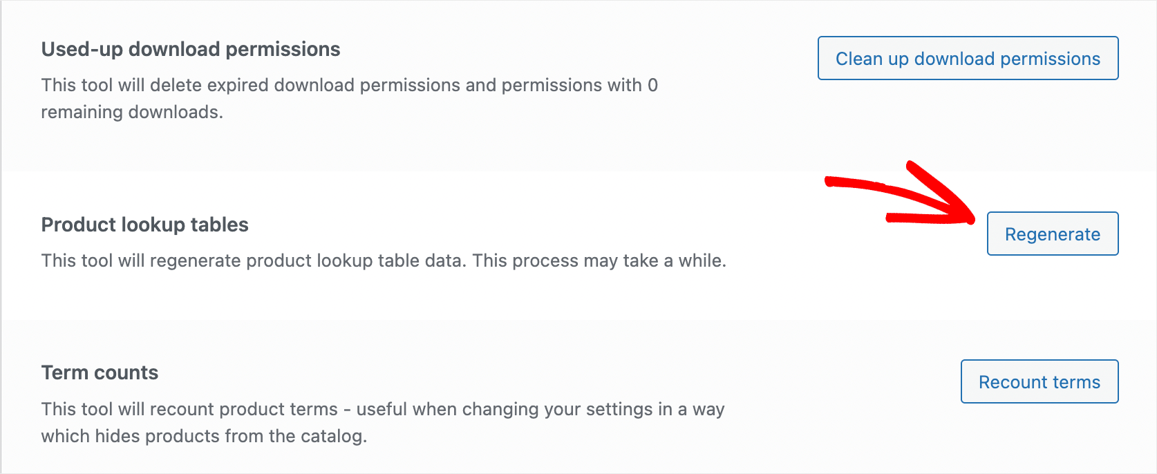 press Regenerate - SearchWP press Regenerate