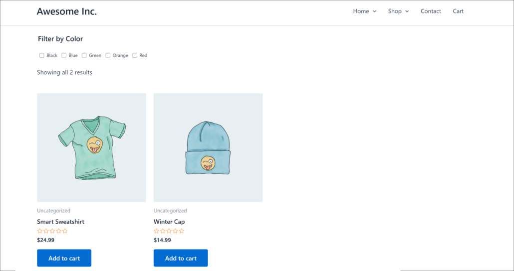 Preview product filters - SearchWP Preview product filters