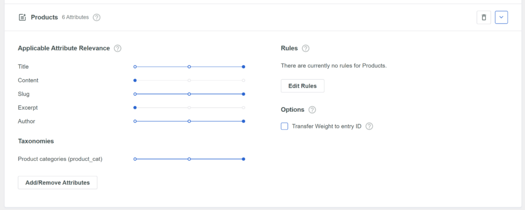 Product category attribute - SearchWP Product category attribute