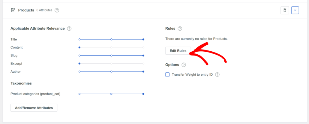 Product category rules - SearchWP Product category rules