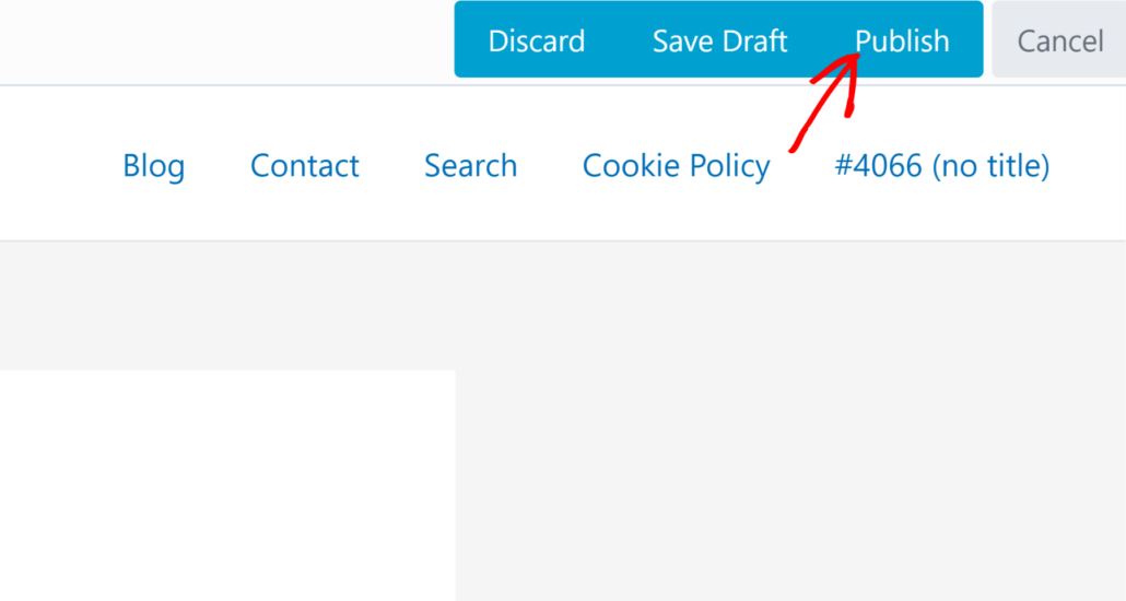 Publish Beaver Builder landing page