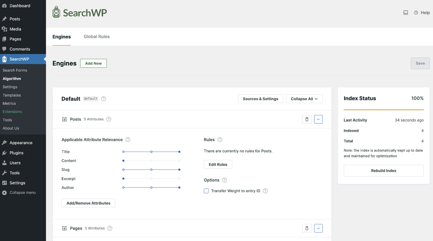 How To Add Live Autocomplete Search To WordPress Sites: Configuring Search Engine