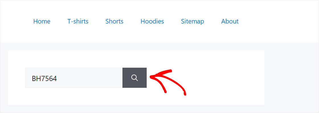 How To Search By SKU In WooCommerce: See search by SKU in action step 1
