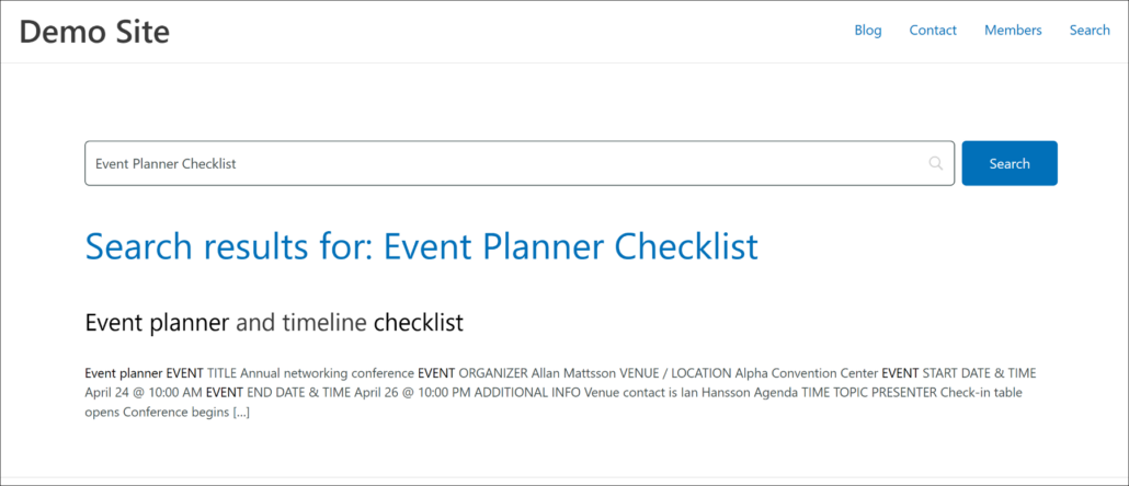 Search for MS Office document - SearchWP Search for MS Office document